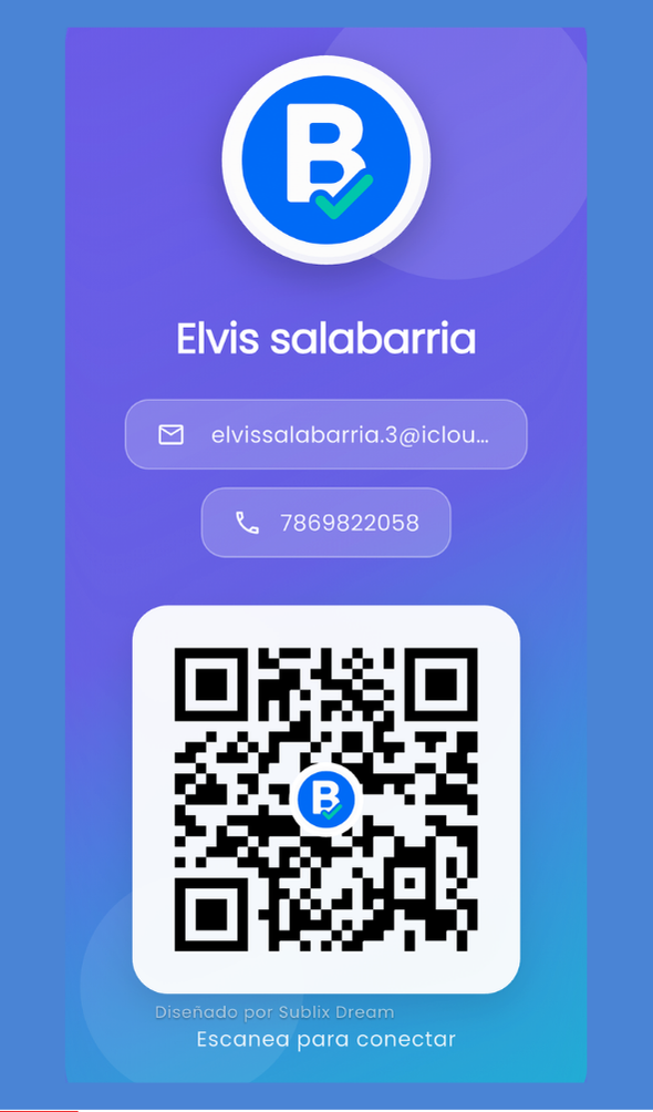 Custom QR Digital Contact Card (PVC Style)