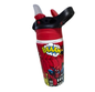 Aluminum Children's Bottle of 500ml - White color with colored lid