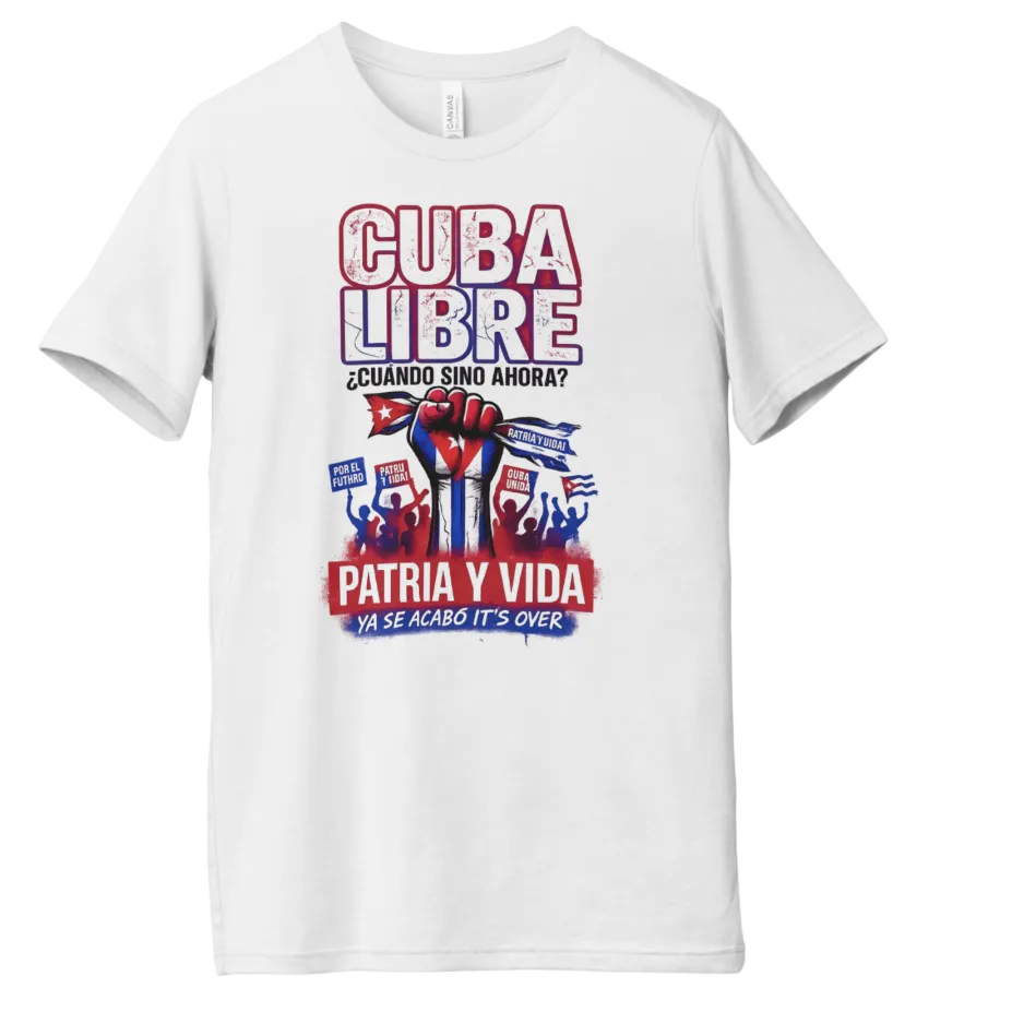 Cuba Libre “Patria y Vida” T-Shirt – Political Statement Graphic Tee