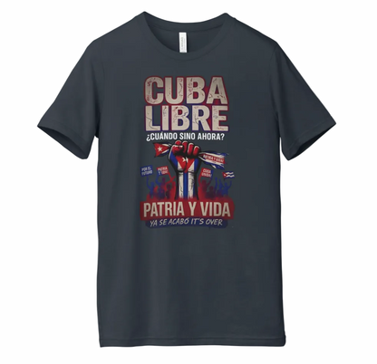 Cuba Libre “Patria y Vida” T-Shirt – Political Statement Graphic Tee