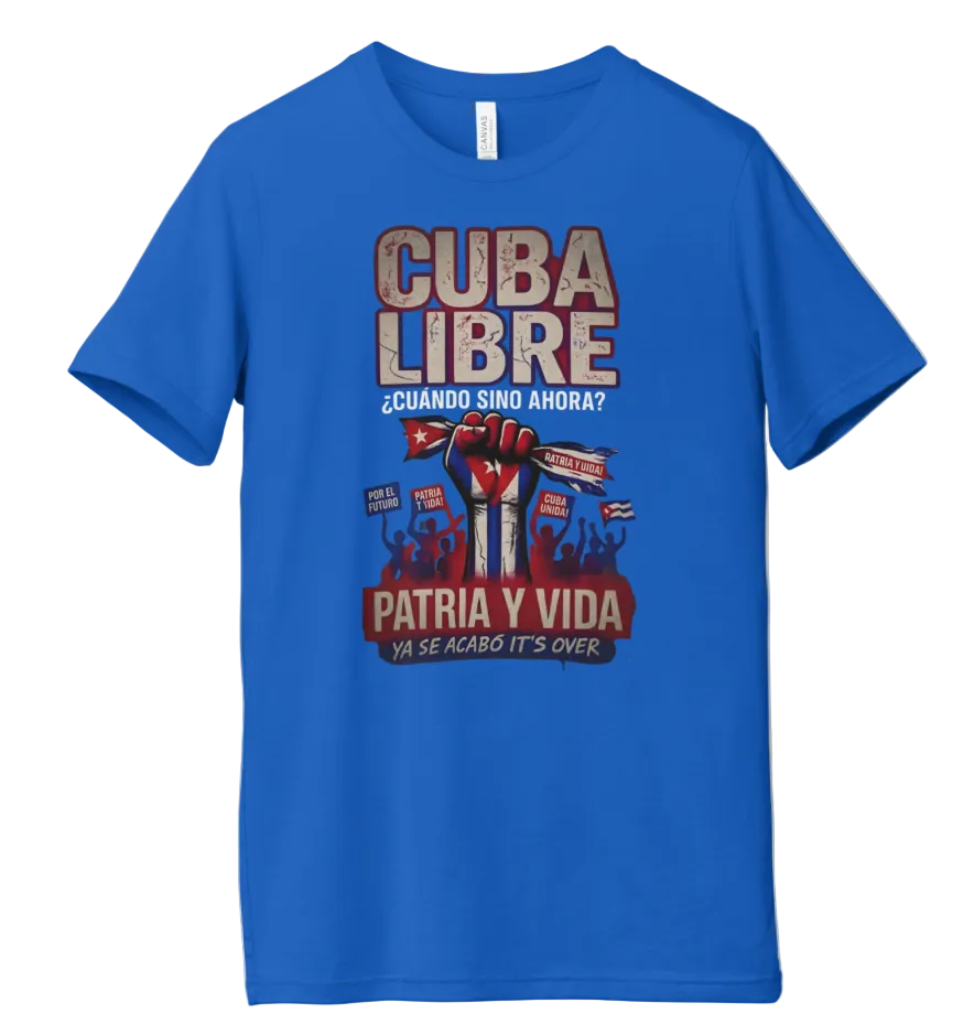 Cuba Libre “Patria y Vida” T-Shirt – Political Statement Graphic Tee