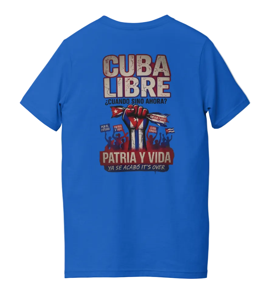 Cuba Libre Vintage T-Shirt – Patria y Vida Distressed Design