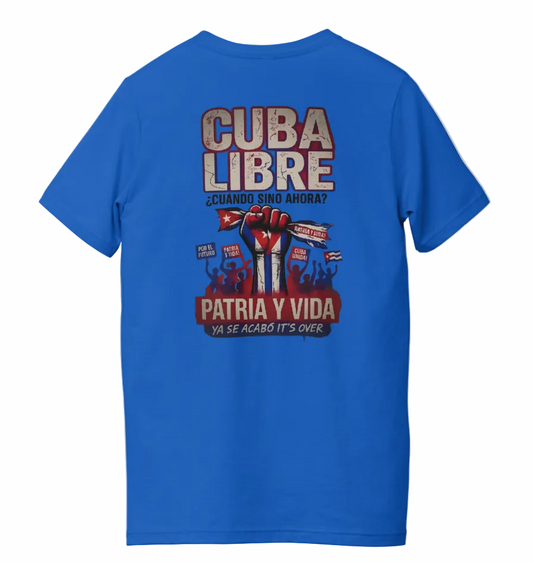 Cuba Libre Vintage T-Shirt – Patria y Vida Distressed Design