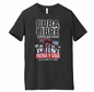 Cuba Libre Classic Black T-Shirt – Patria y Vida Freedom Design