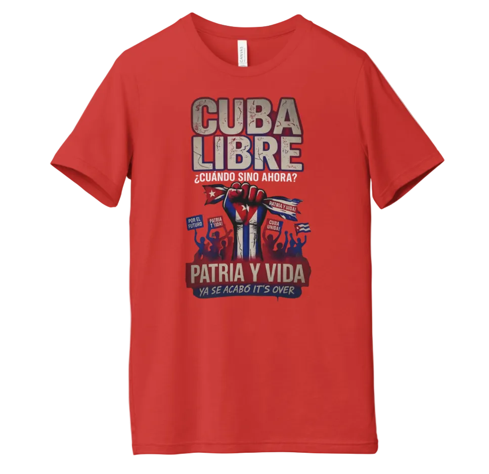 Cuba Libre “Patria y Vida” T-Shirt – Political Statement Graphic Tee