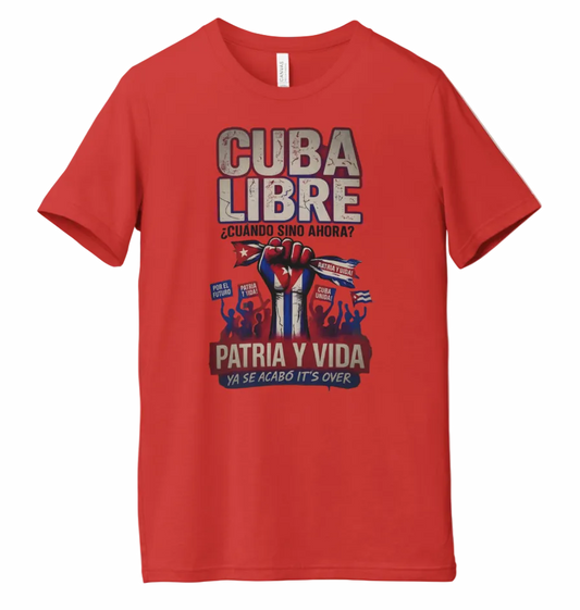 Cuba Libre Vintage T-Shirt – Patria y Vida Distressed Design
